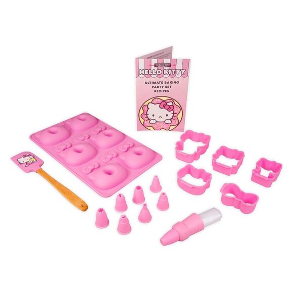 Hello Kitty Ultimate Baking Party Set 21-Piece Donut Mold Cookie Cutters & More - Picture 1 of 9